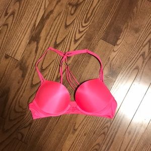 Hot pink push-up bra 32A
